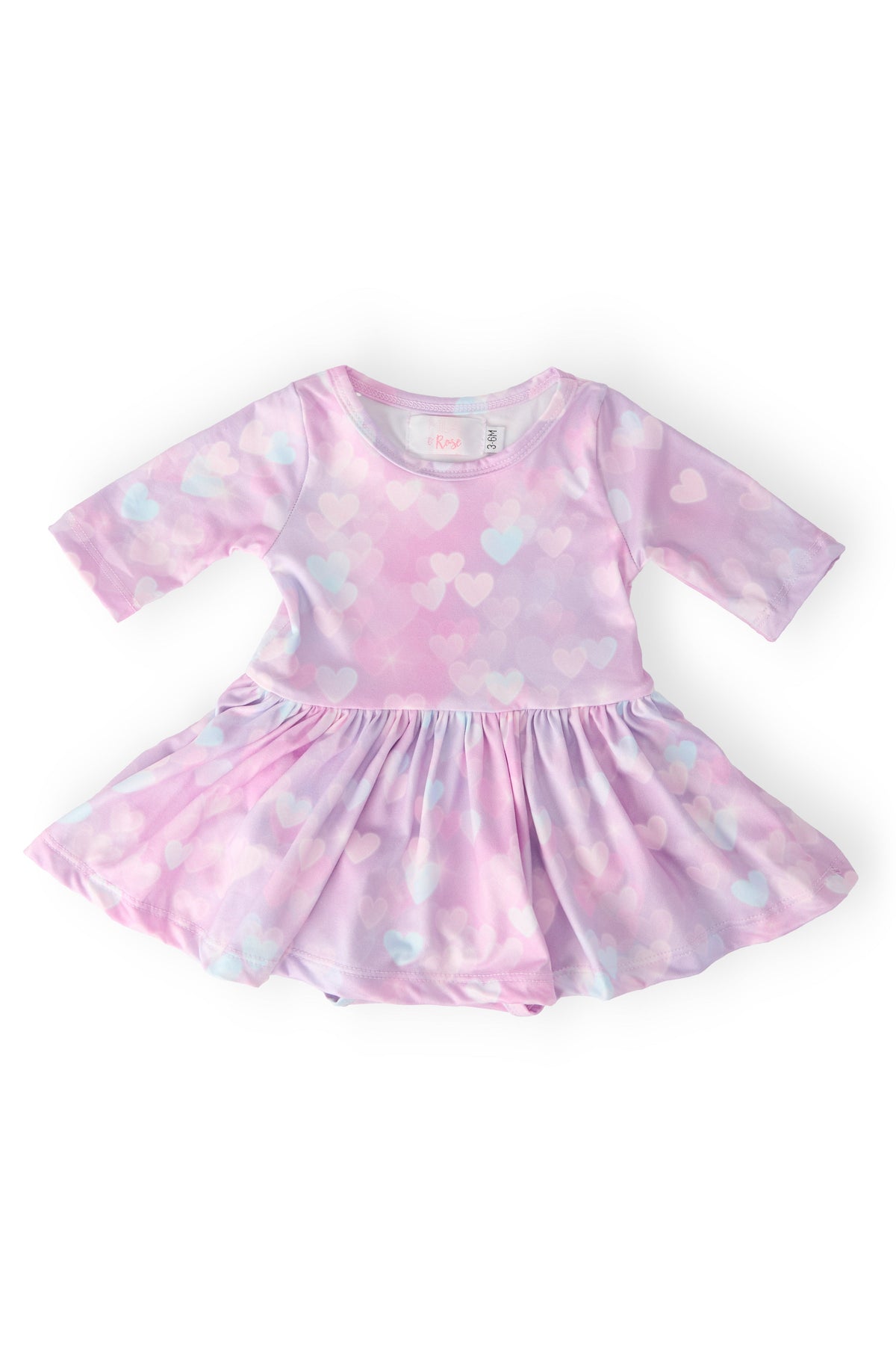Love Story 3/4 Sleeve Twirl Bodysuit 1