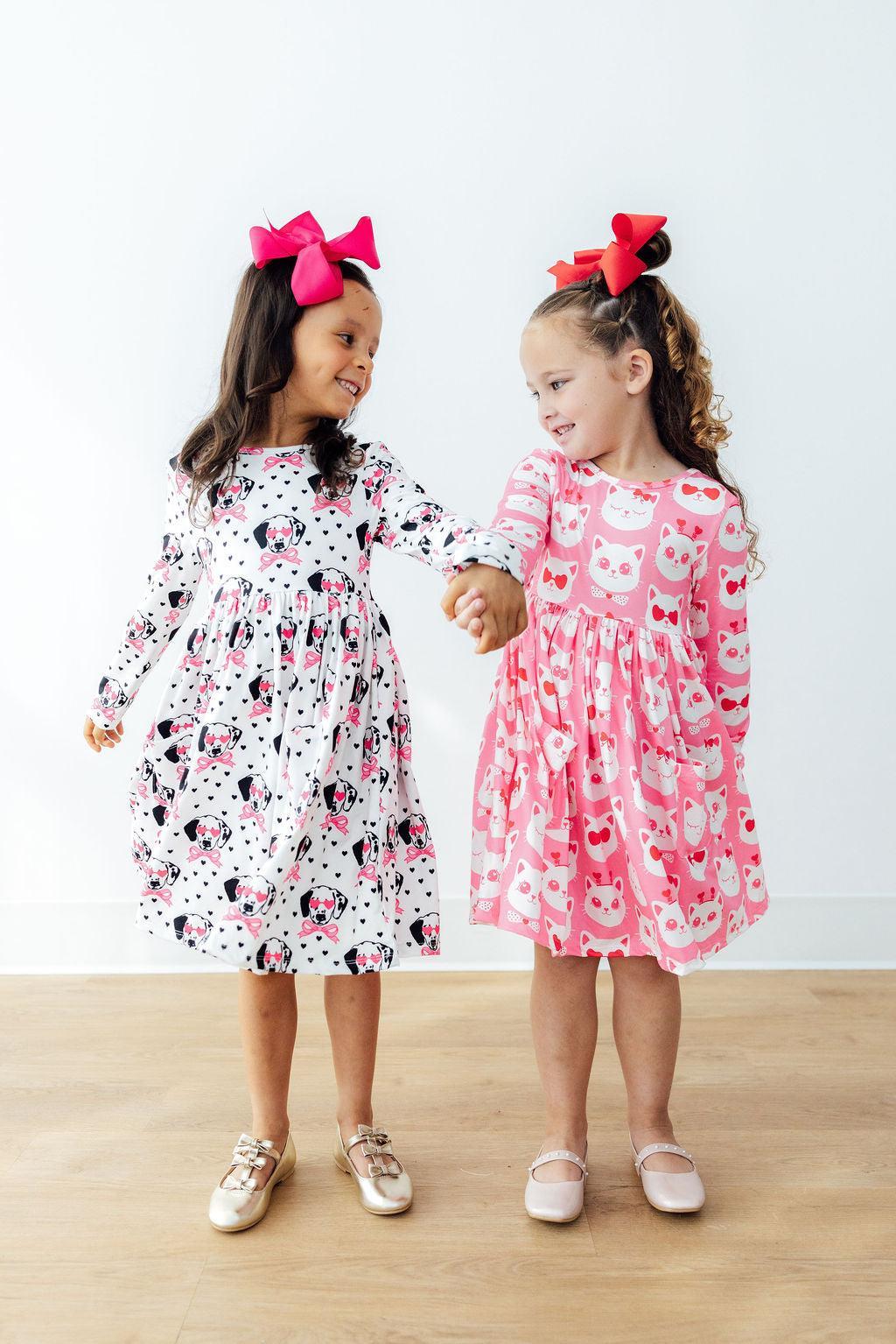 Love You Spots L/S Pocket Twirl Dress 5