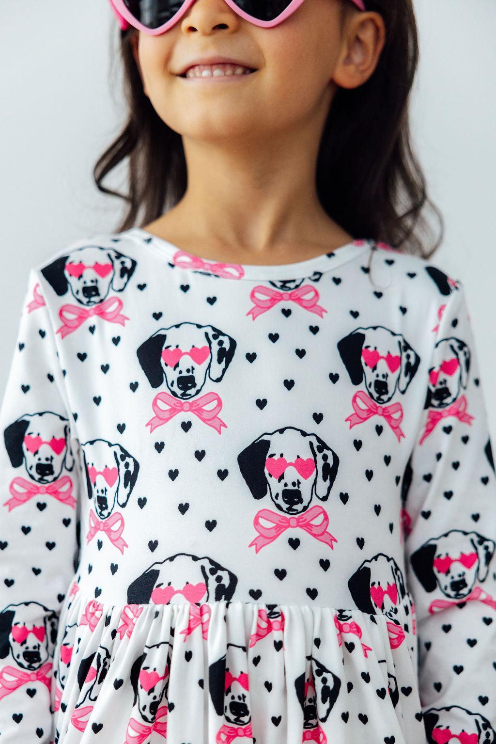 Love You Spots L/S Pocket Twirl Dress 3