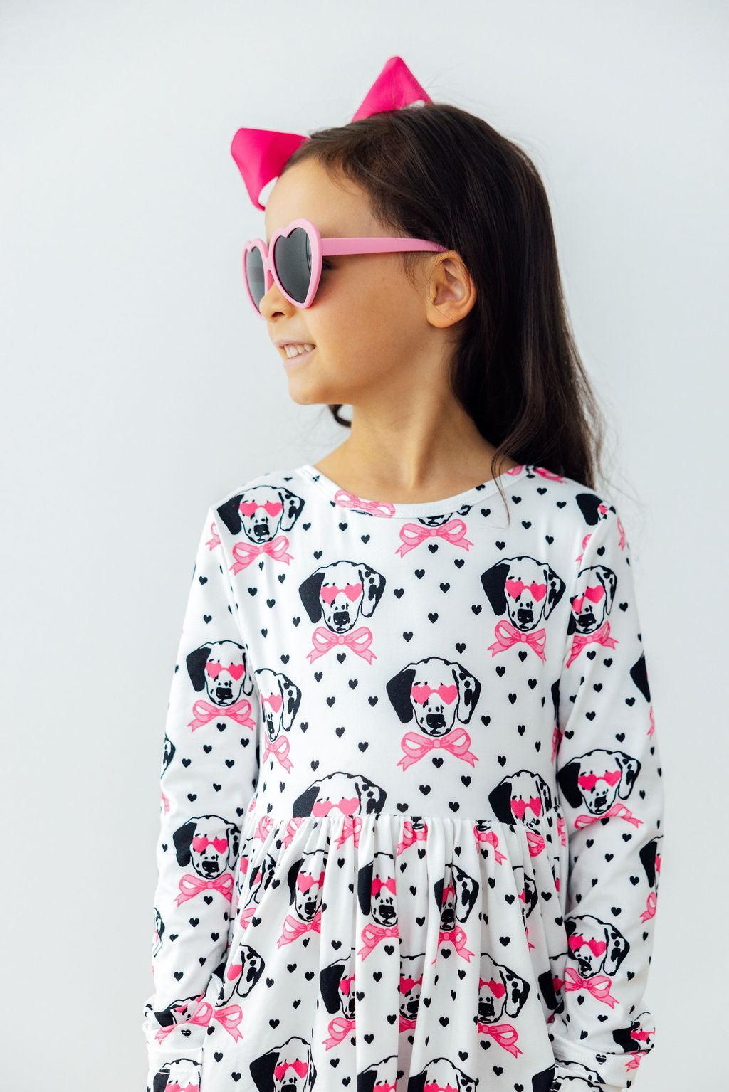 Love You Spots L/S Pocket Twirl Dress 4