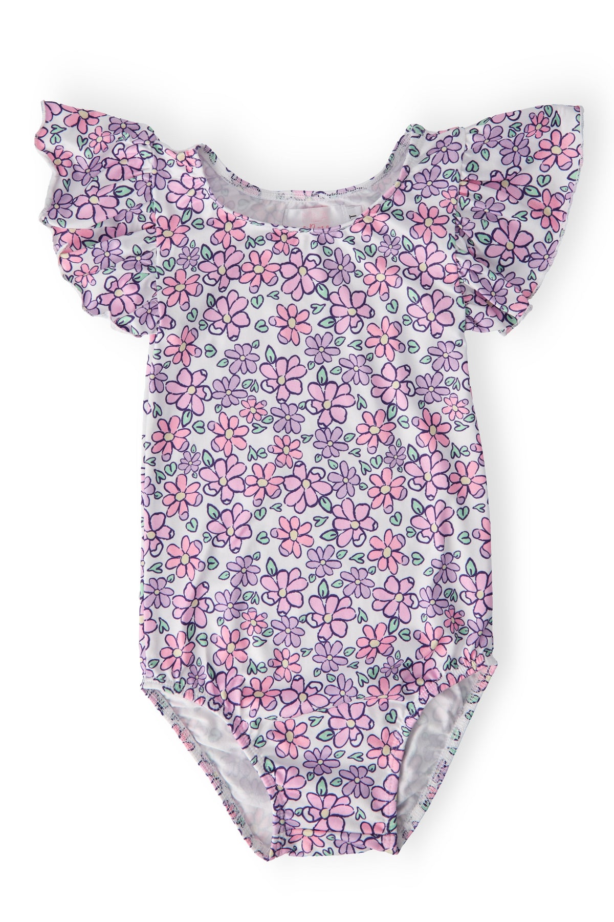 Lovely Lavender S/S Flutter Sleeve Leotard 1