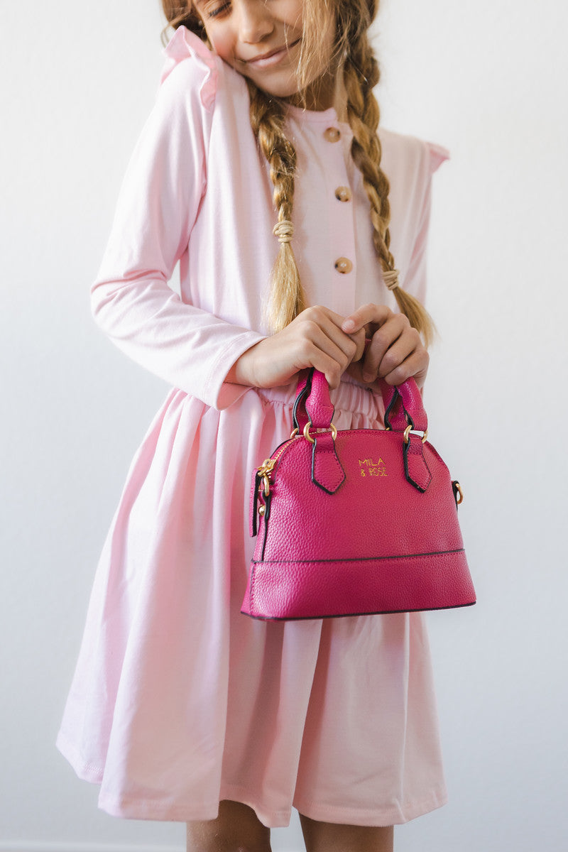 Hot Pink Girl's Crossbody Purse 3