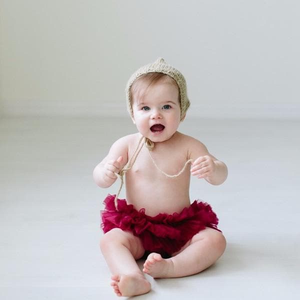 Maroon Ruffle Tutu Bloomer 3