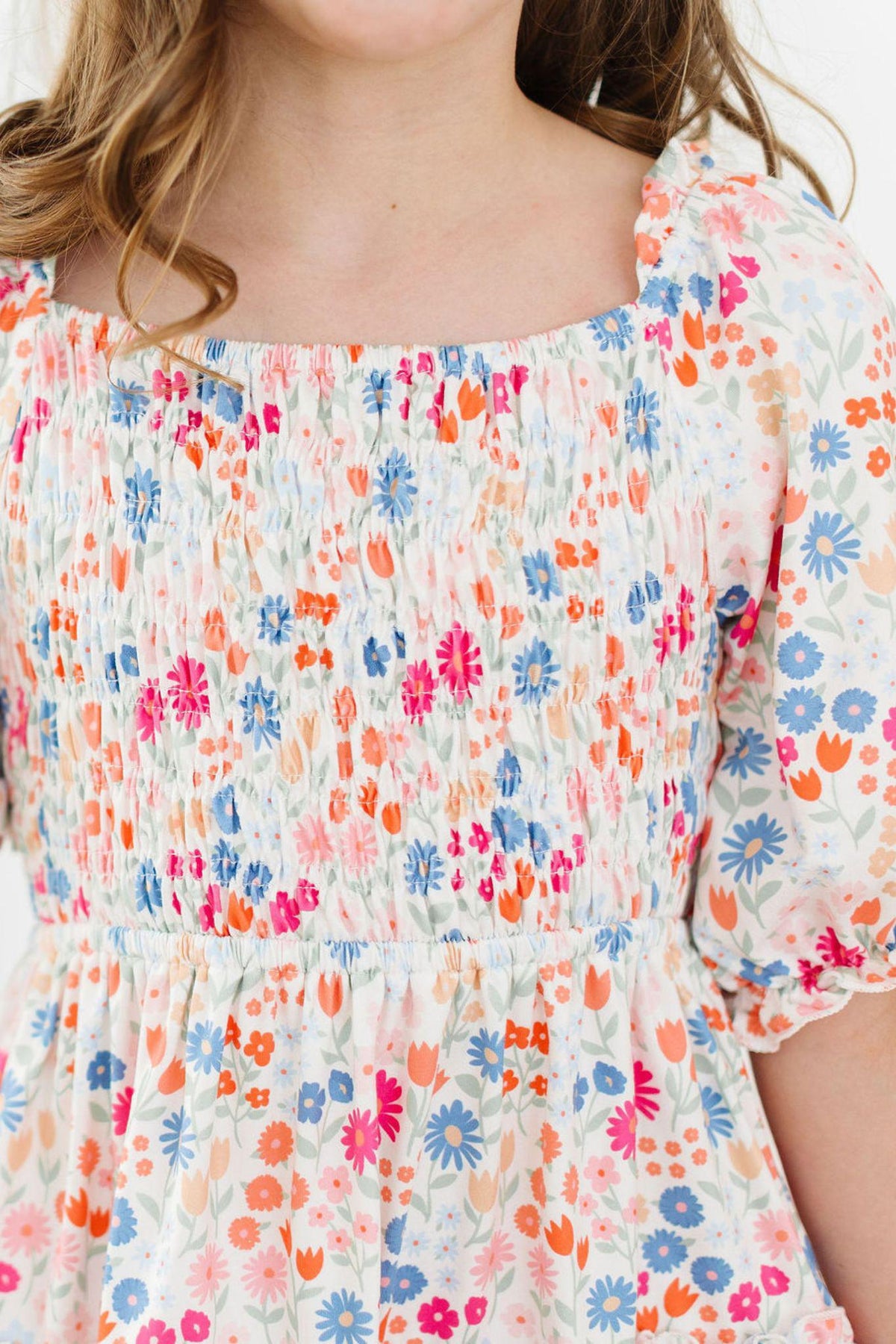SALE Meadow Magic Smocked Ruffle Dress 5
