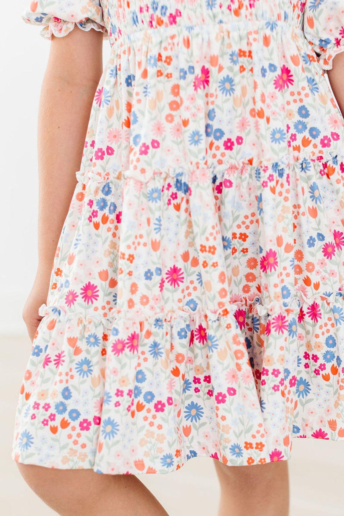 SALE Meadow Magic Smocked Ruffle Dress 6