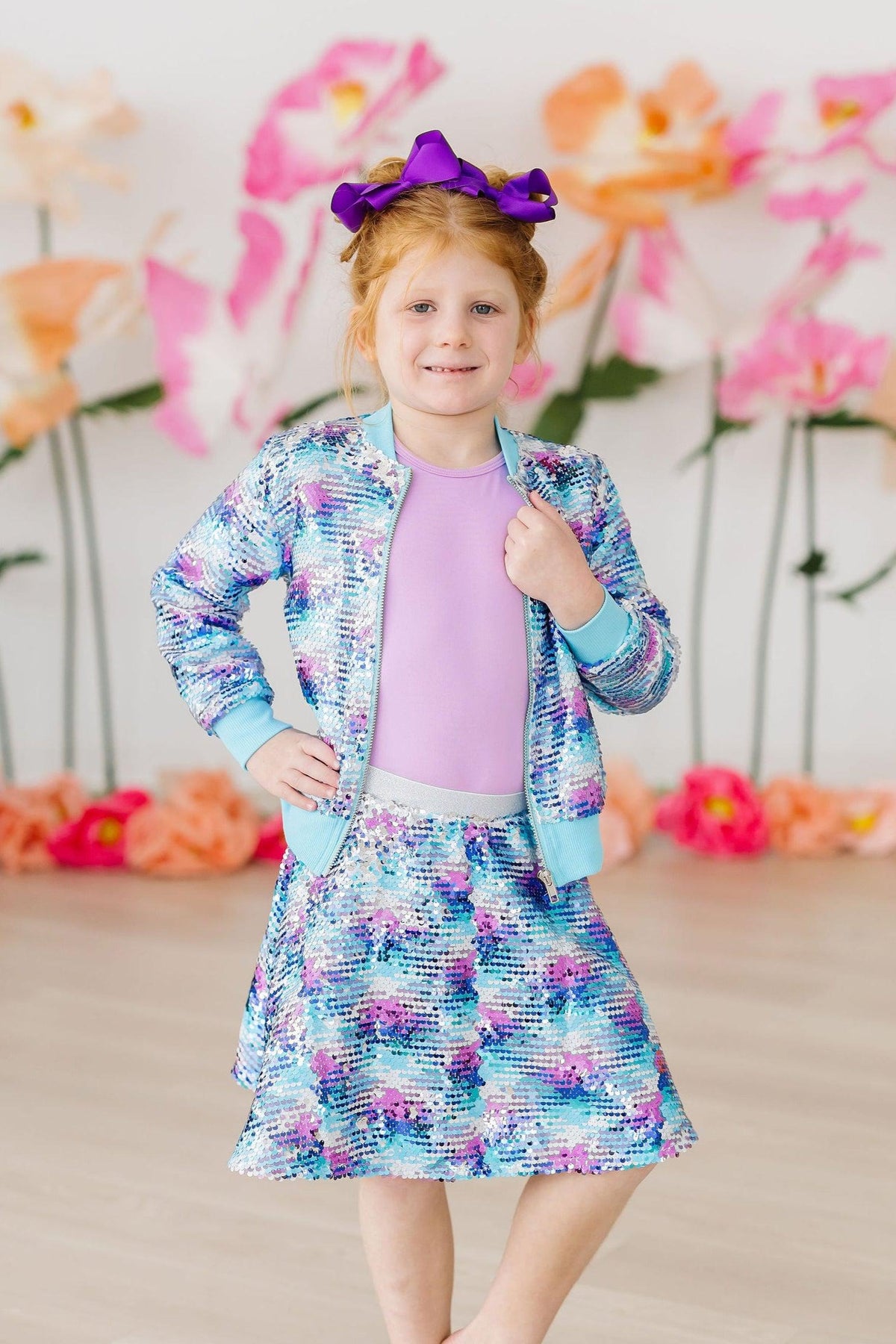 Mermaid Flip Sequin Twirl Skort 3