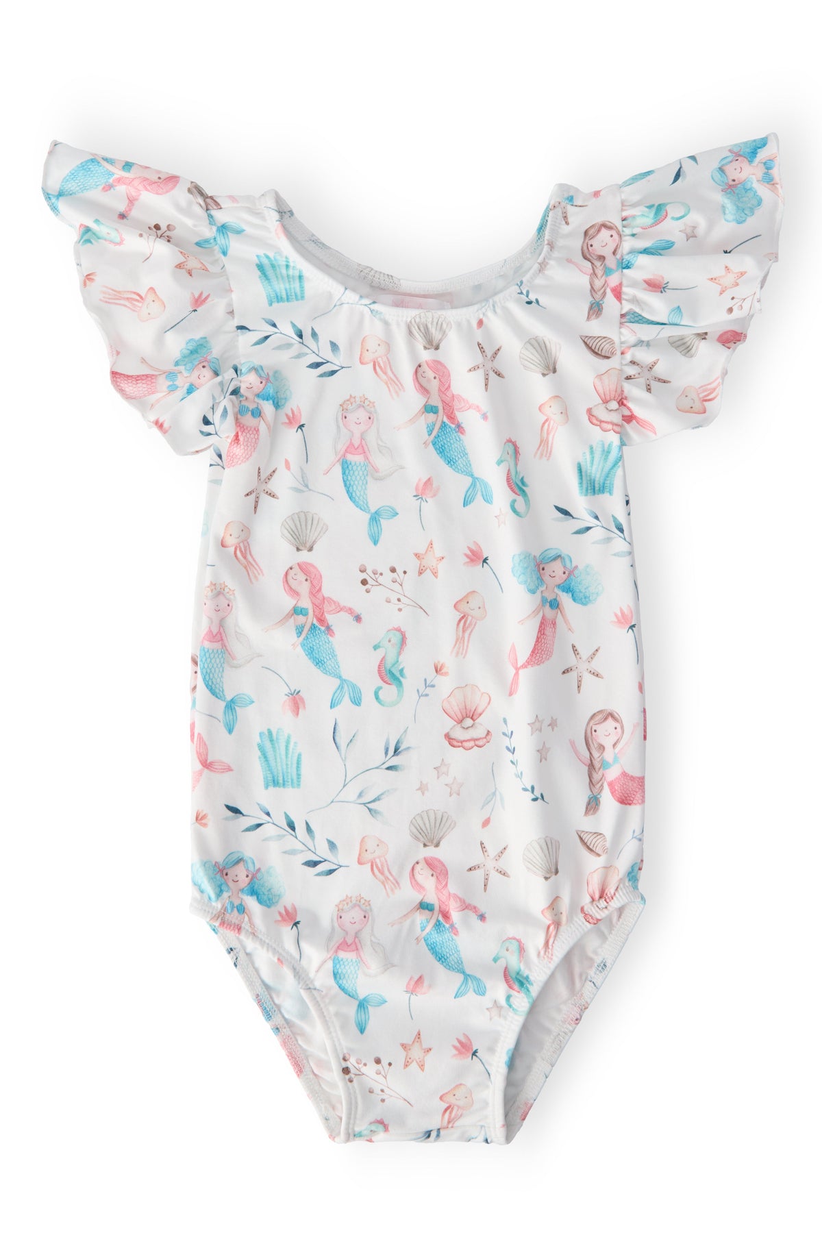 Mermaid Friends S/S Flutter Sleeve Leotard 1