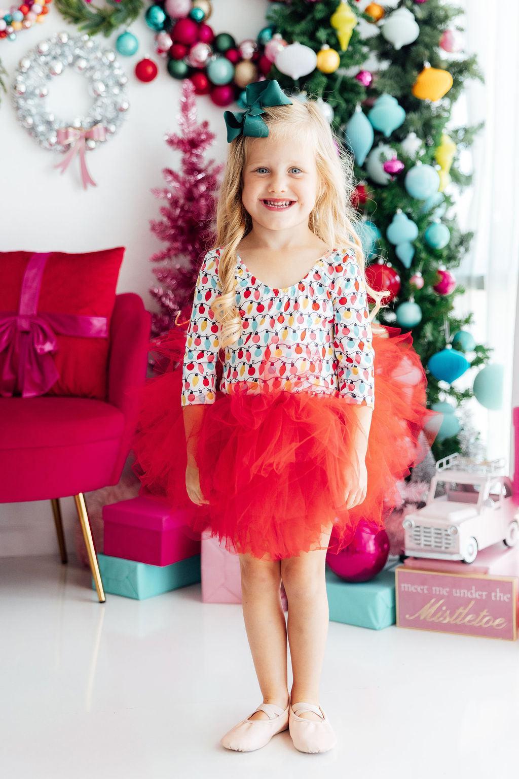 Merry & Bright 3/4 Tutu Leotard 1