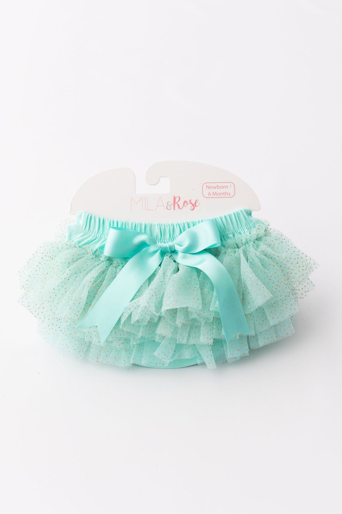 Mint & Gold Glitter Ruffle Tutu Bloomer 1