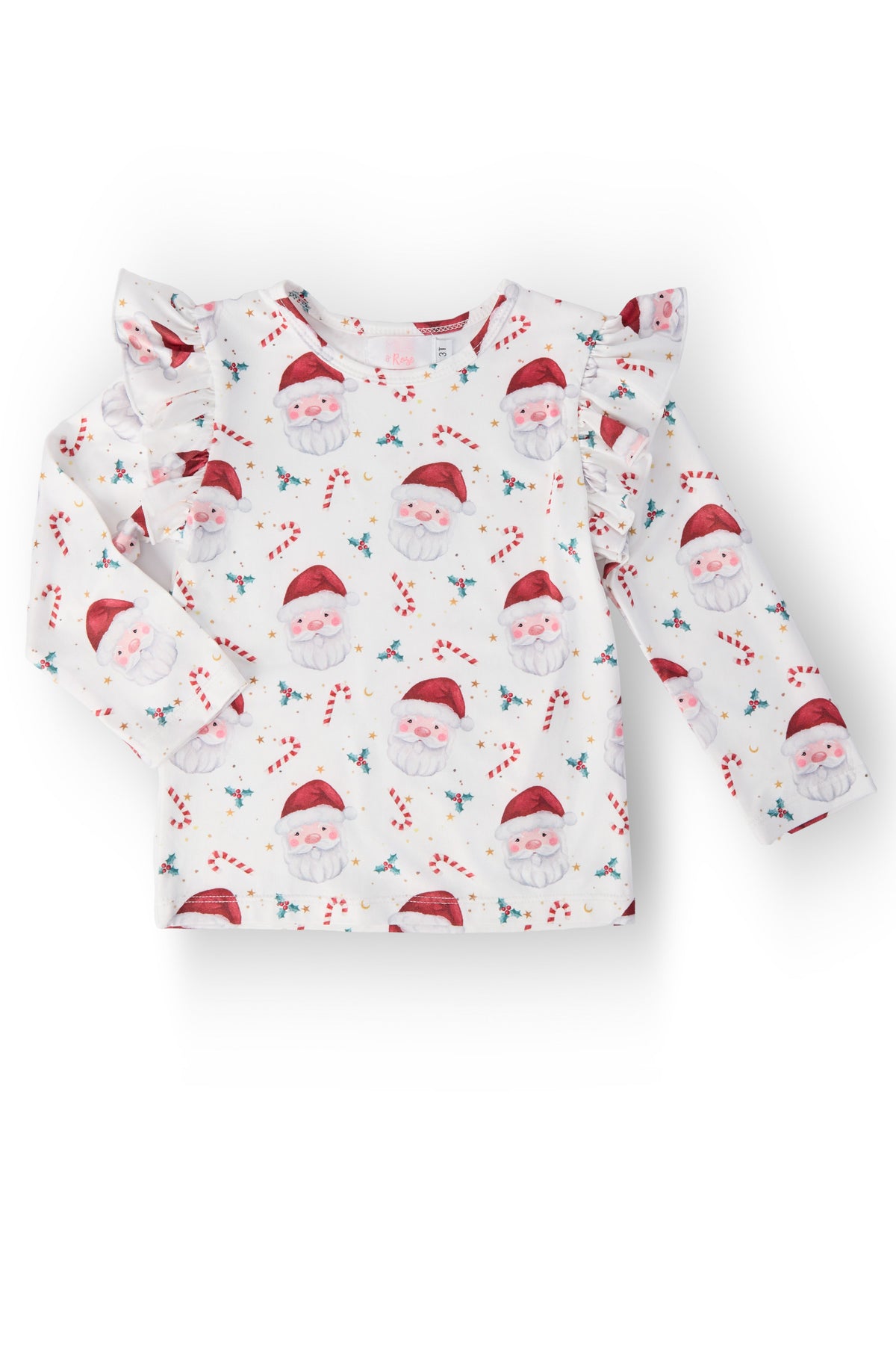 Mistletoe Magic L/S Ruffle Tee 1