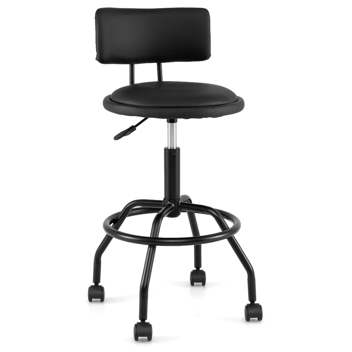 Swivel Bar Stool with Backrest - Height Adjustable 2