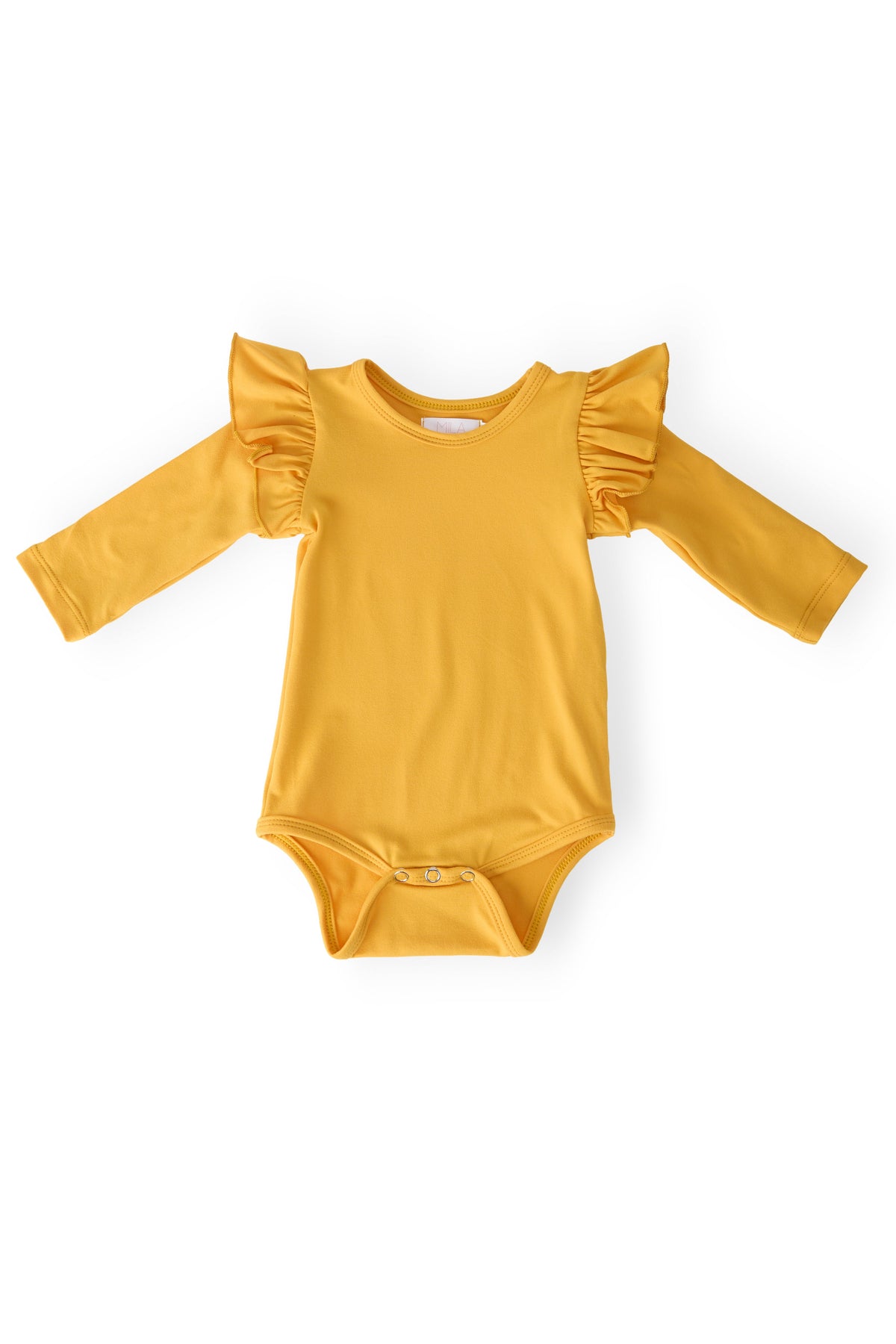 Mustard L/S Flutter Bodysuit 1