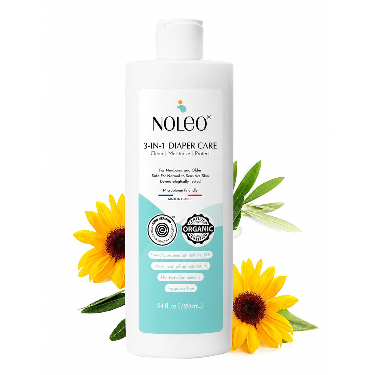 NOLEO 3-IN-1 - Diaper Rash Cream - EWG Verified 1