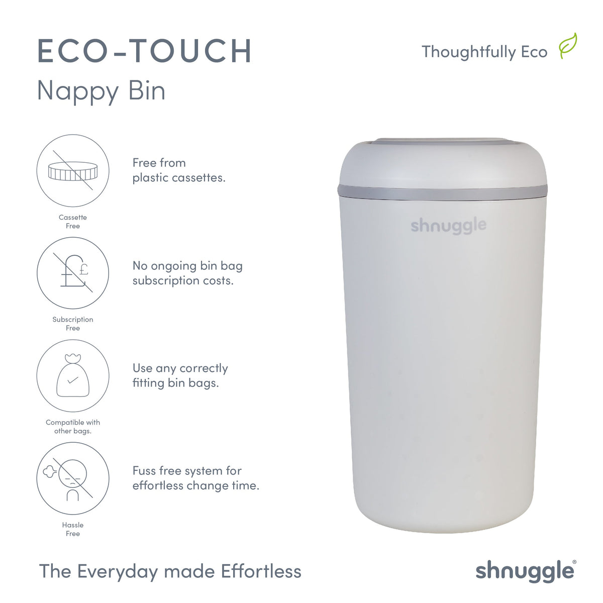 Changing Essentials Kit: Shnuggle Changing Mat + Diaper Pail + Better Bag Liners (90 Day Supply) 6