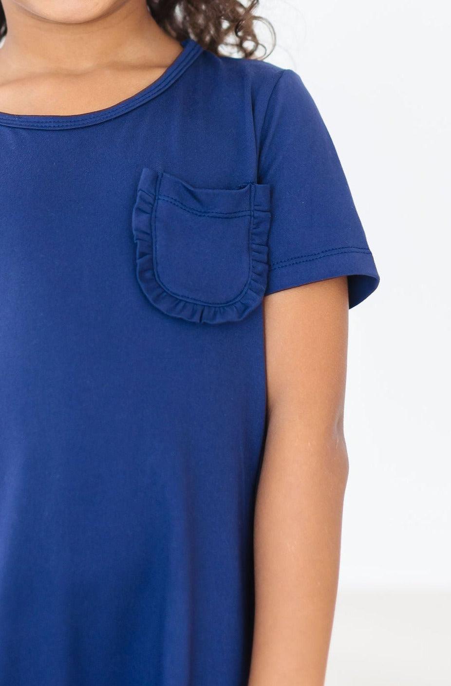 Navy T-Shirt Dress 5