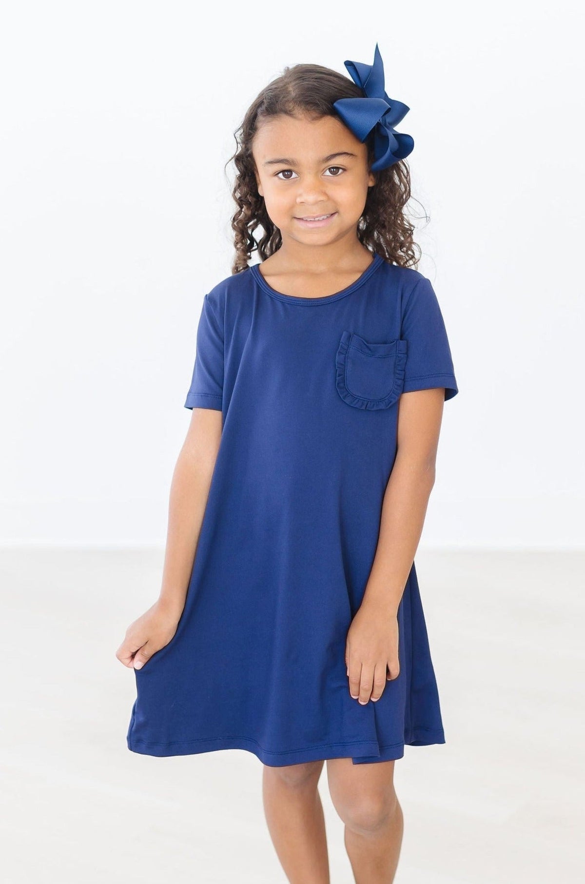 Navy T-Shirt Dress 4