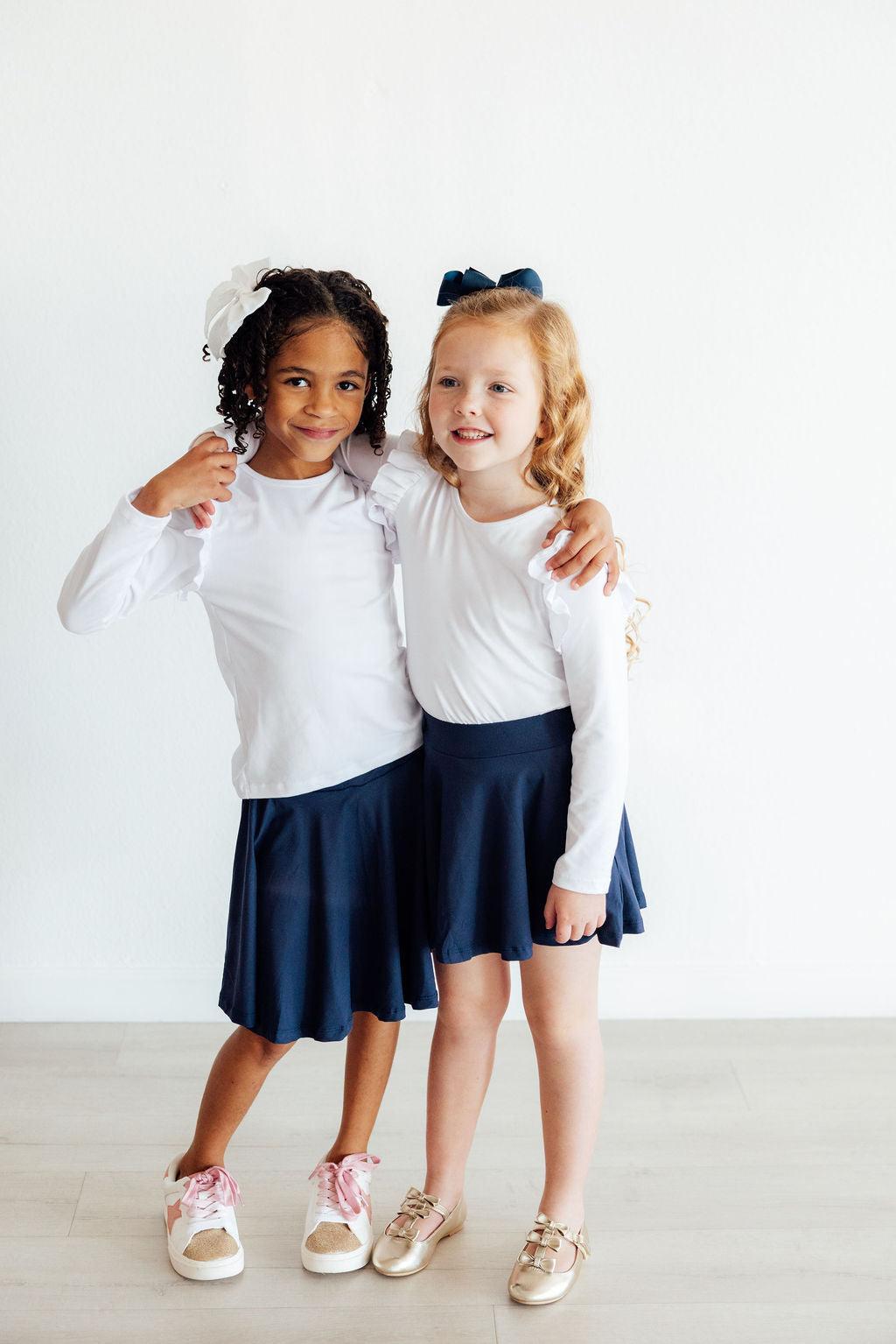 Navy Twirl Skort 4