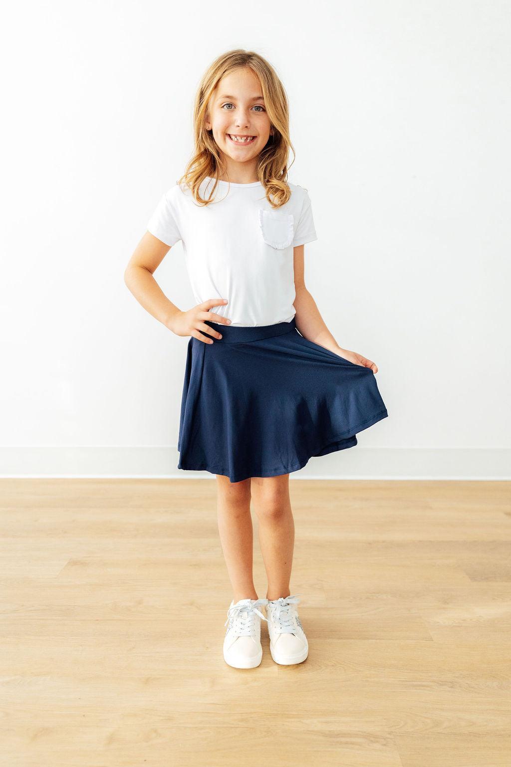 Navy Twirl Skort 5