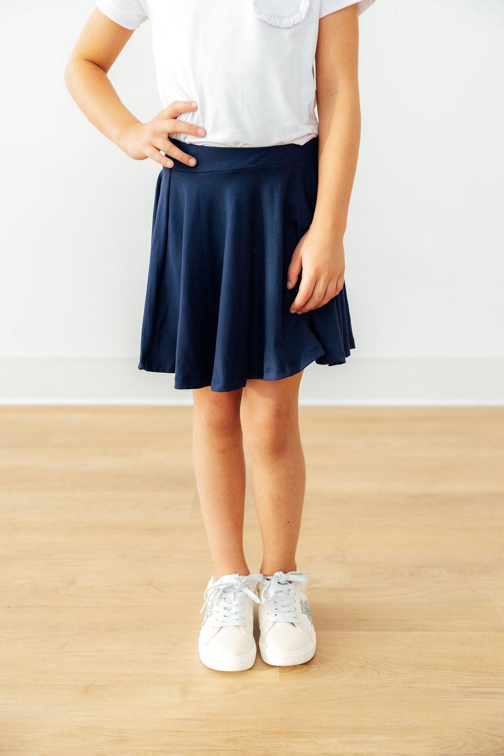 Navy Twirl Skort 6
