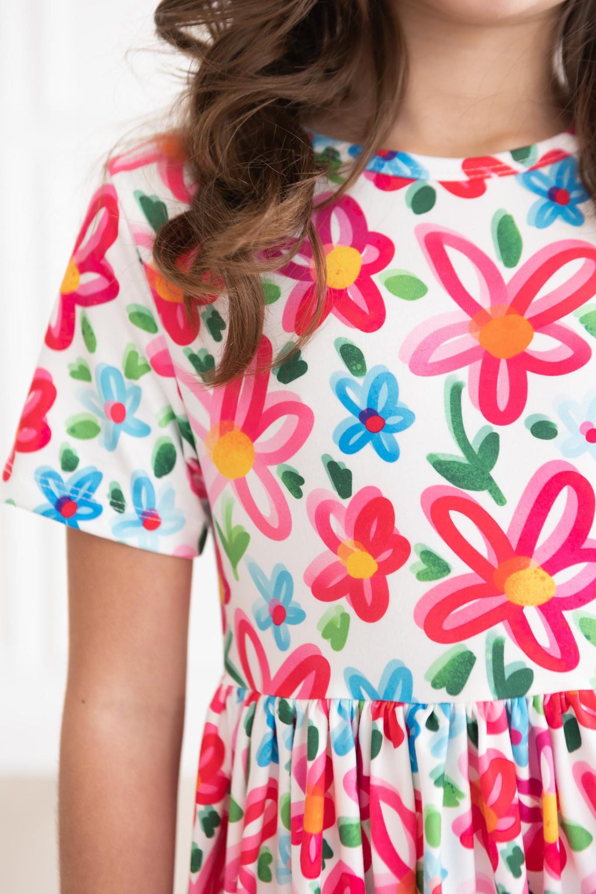 Neon Floral S/S Pocket Twirl Dress 6