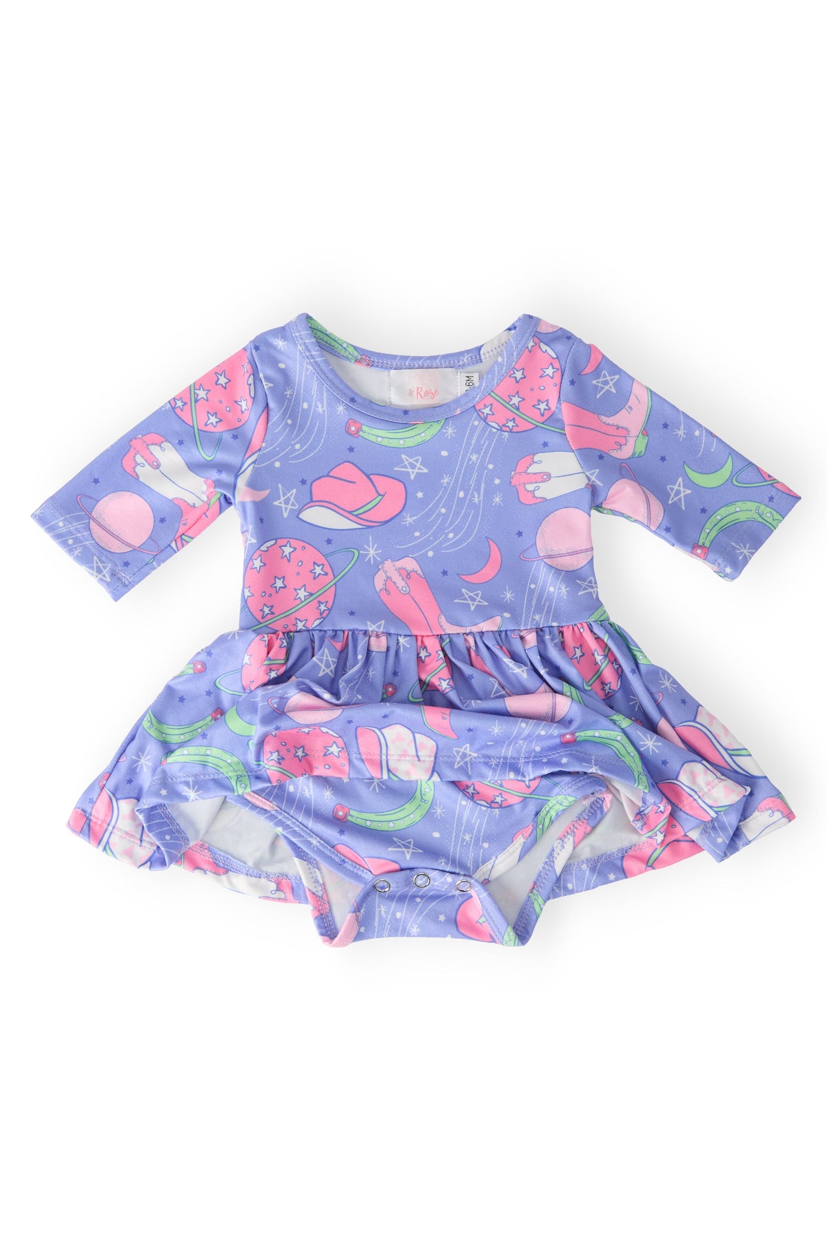 SALE Neon Moon 3/4 Sleeve Twirl Bodysuit 3
