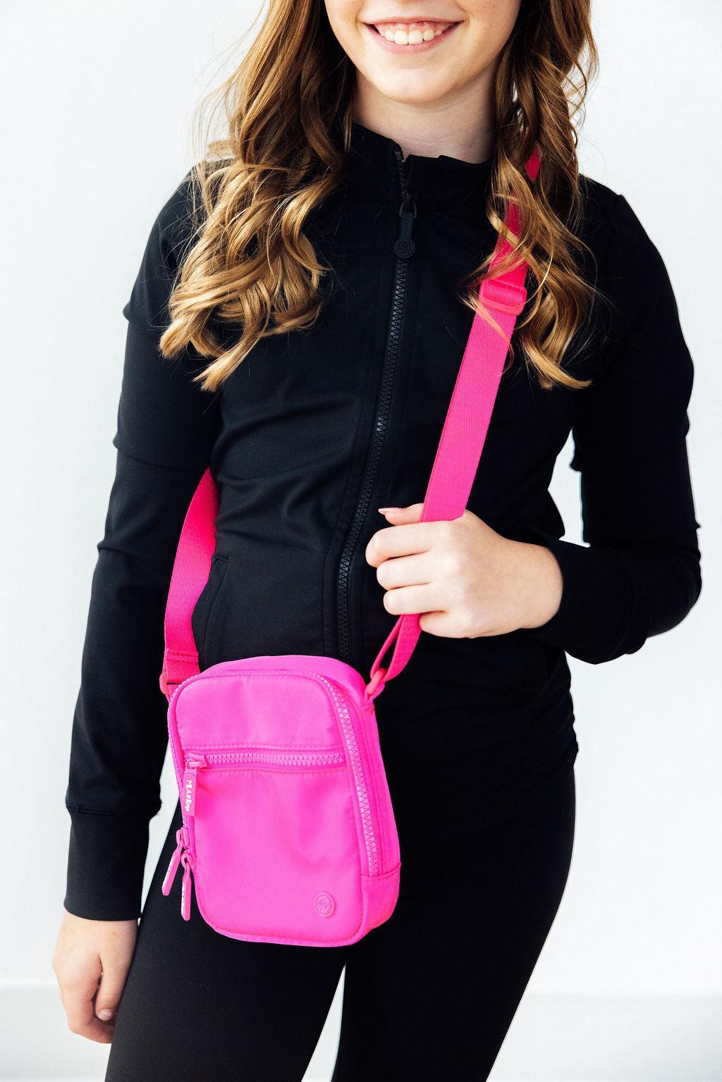 Neon Pink Crossbody Bag 1