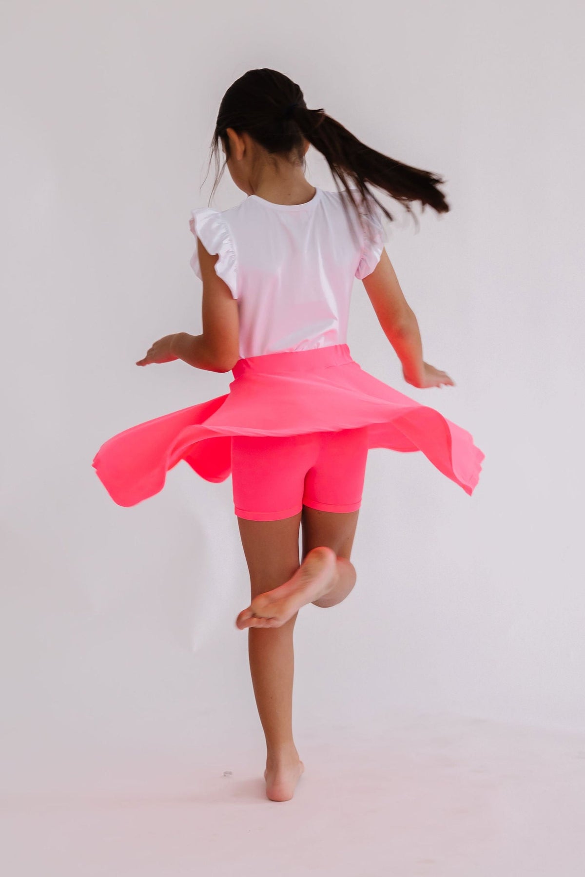 Neon Pink Twirl Skort 2