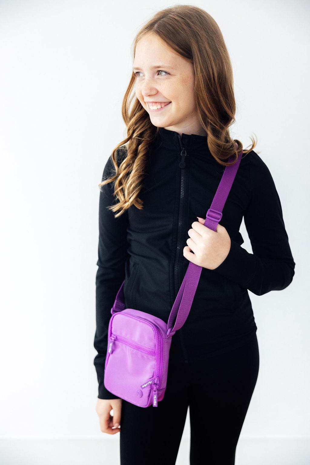 Neon Purple Crossbody Bag 2
