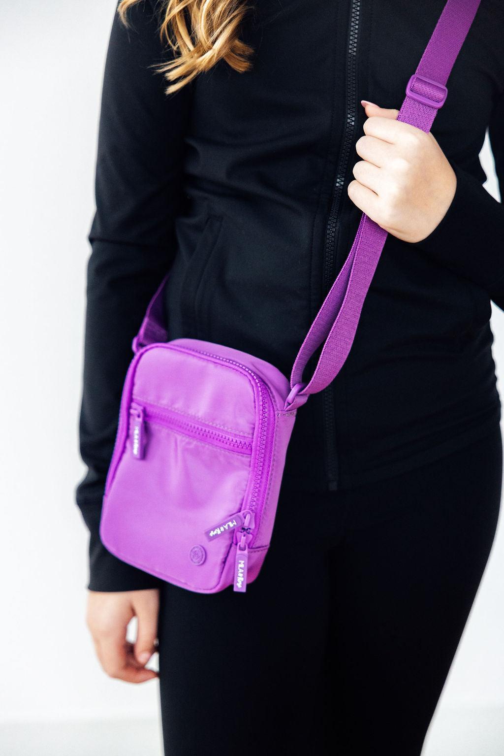 Neon Purple Crossbody Bag 1