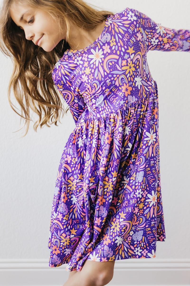 No Bad Days 3/4 Sleeve Pocket Twirl Dress 5