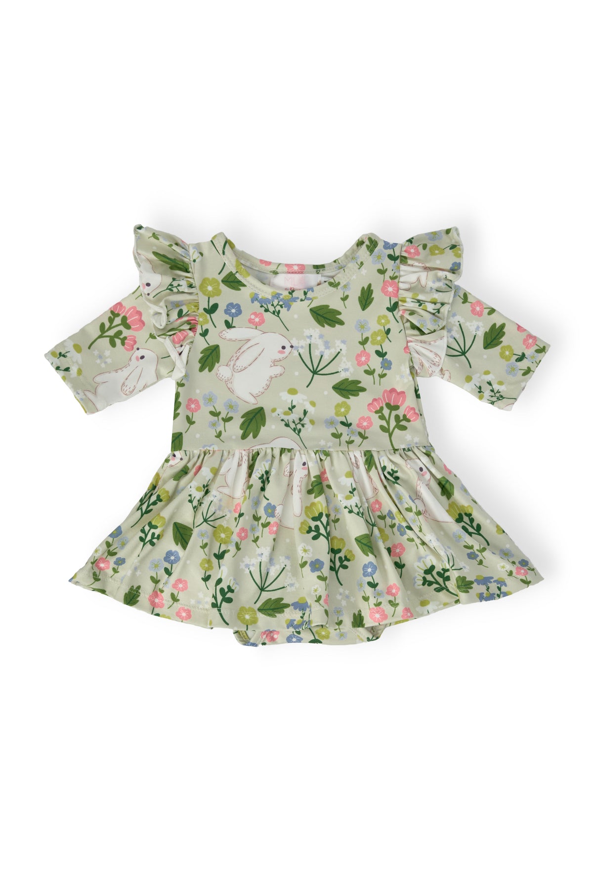 No Bunny Like You 3/4 Sleeve Flutter Twirl Bodysuit 1
