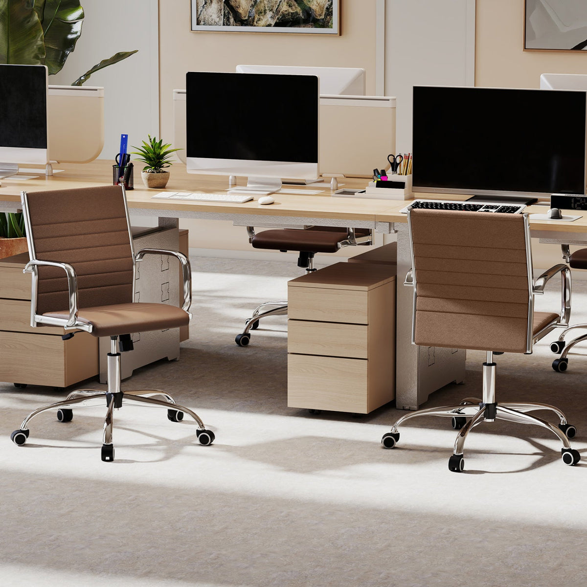 Height Adjustable Office Chair with Rocking Backrest 2