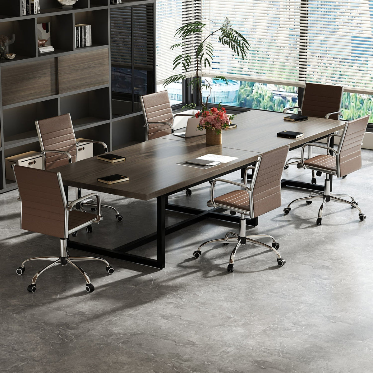 Height Adjustable Office Chair with Rocking Backrest 5