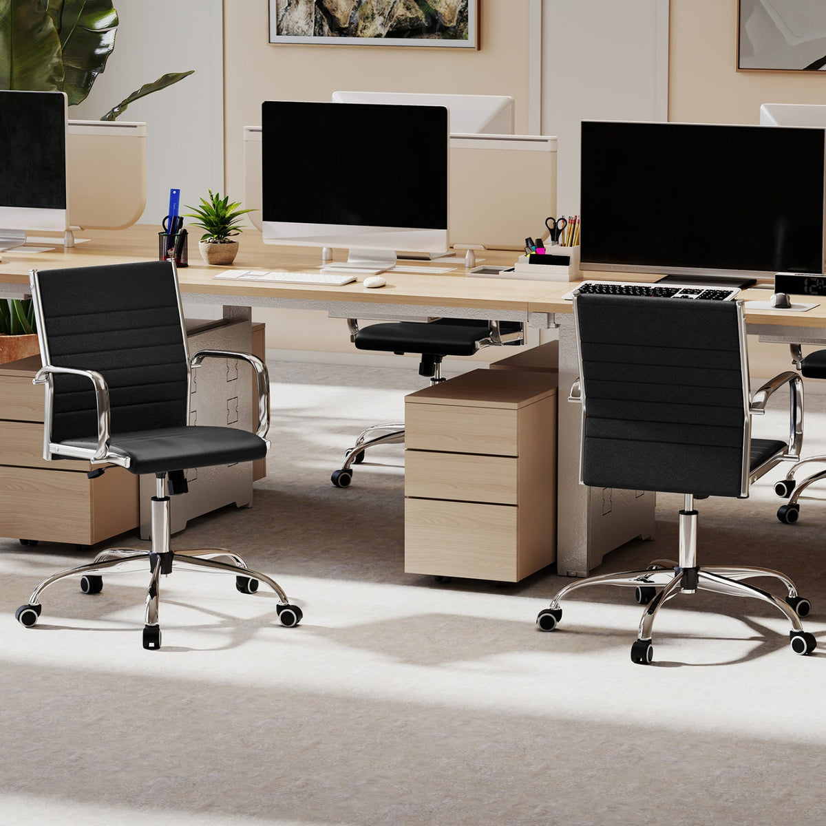 Height Adjustable Office Chair with Rocking Backrest 10