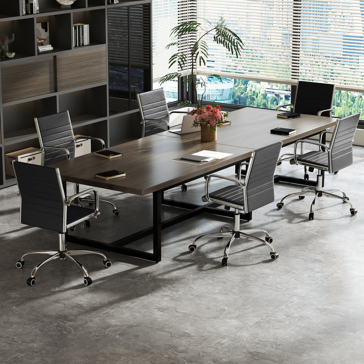 Height Adjustable Office Chair with Rocking Backrest 13