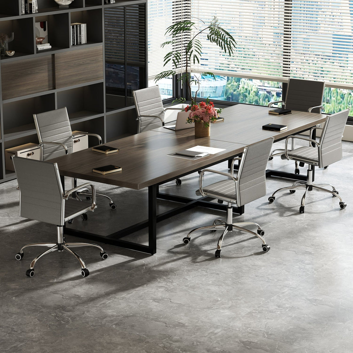 Height Adjustable Office Chair with Rocking Backrest 21
