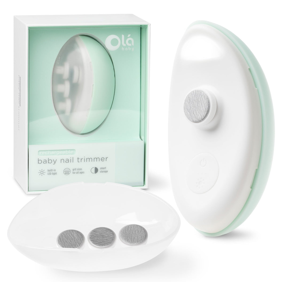 Electric Baby Nail Trimmer That Files, No Blade, Newborn+ 1