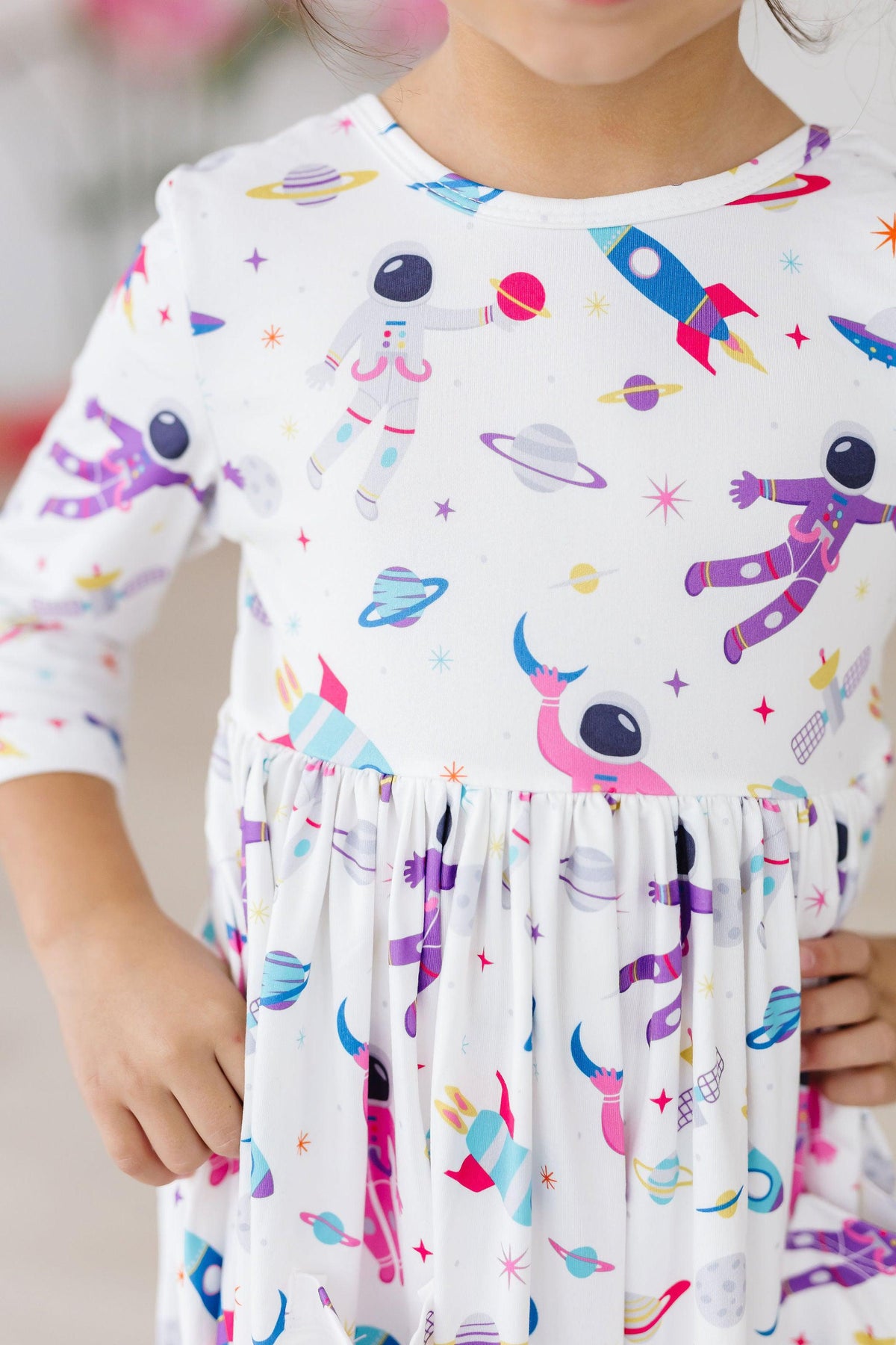 SALE Out of this World 3/4 Sleeve Pocket Twirl Dress 6