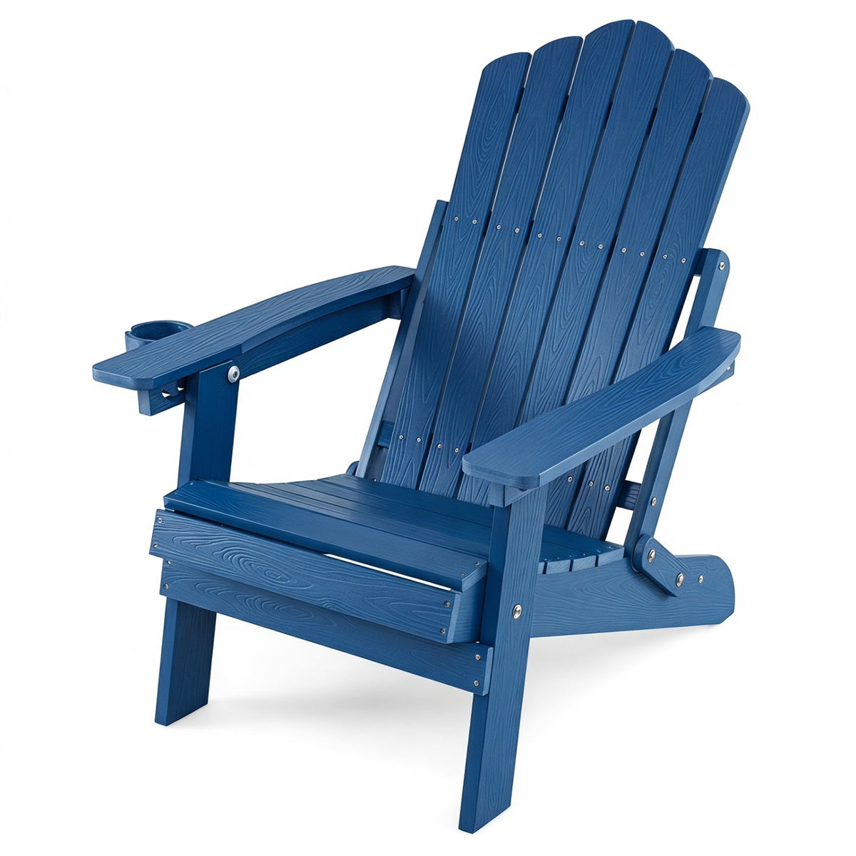 Folding Adirondack Chair with Adjustable Backrest & Cup Holder 27