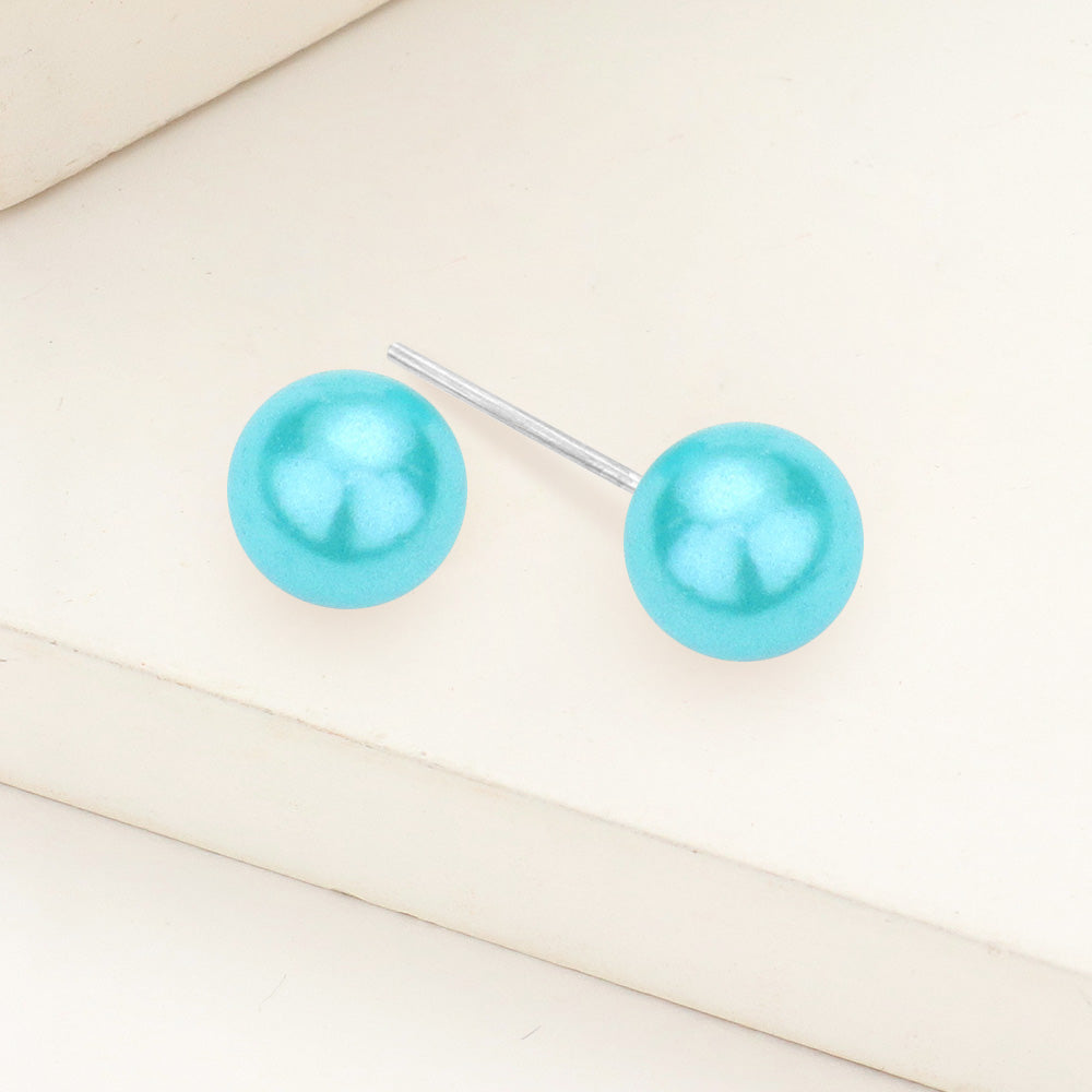Pearl stud earrings 7