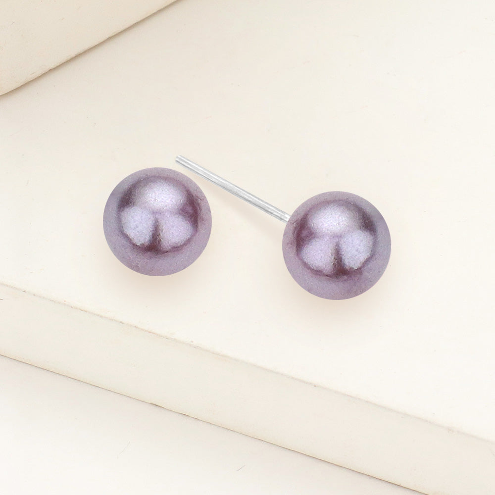 Pearl stud earrings 6