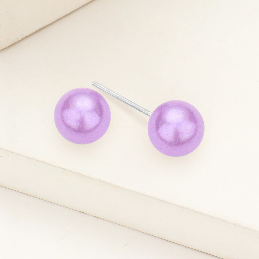 Pearl stud earrings 9