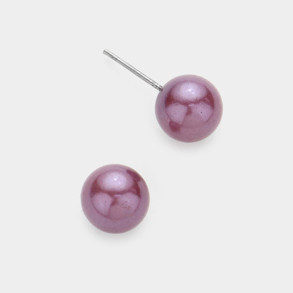 Pearl stud earrings 2