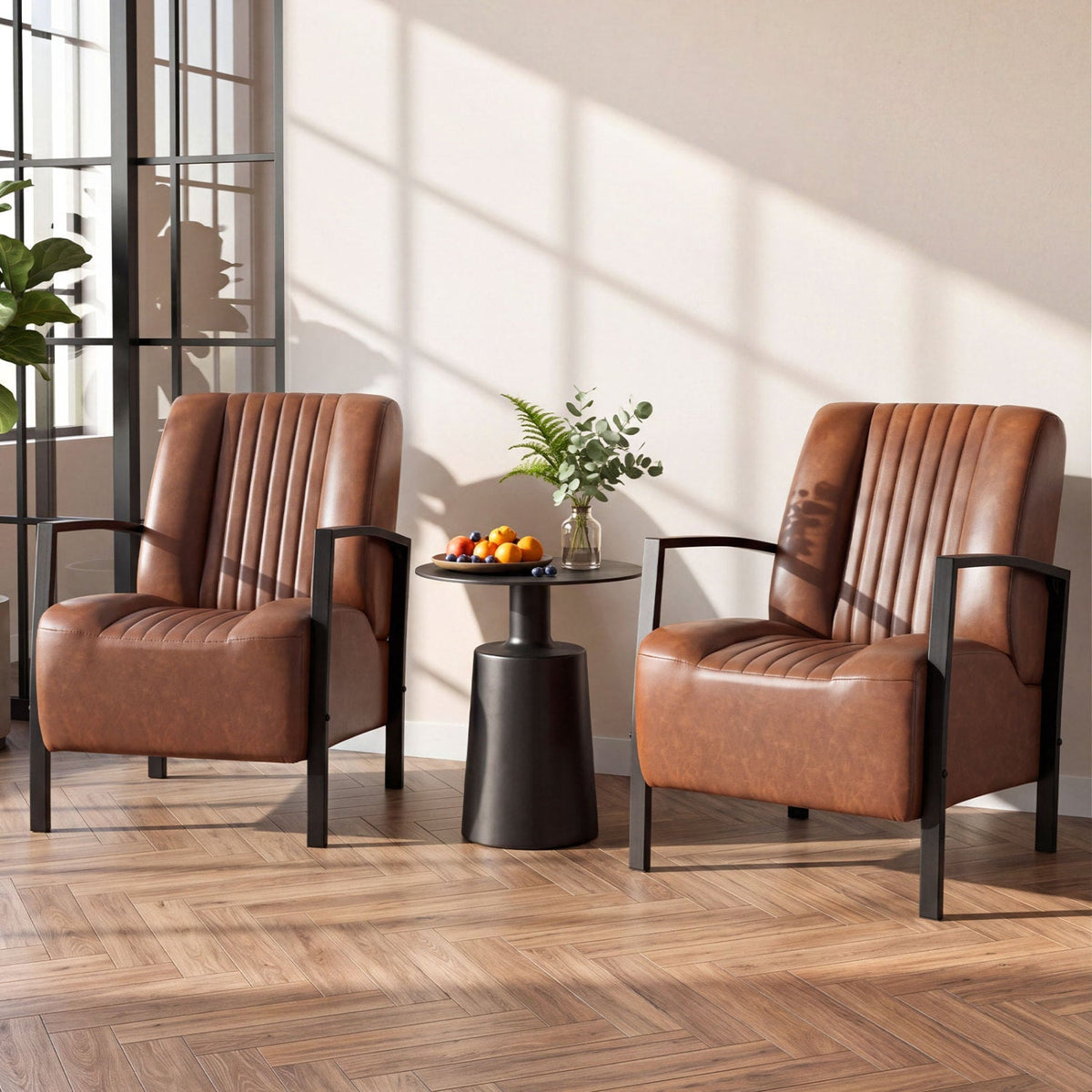 Upholstered Accent Chair with Padded Seat and Armrests 13