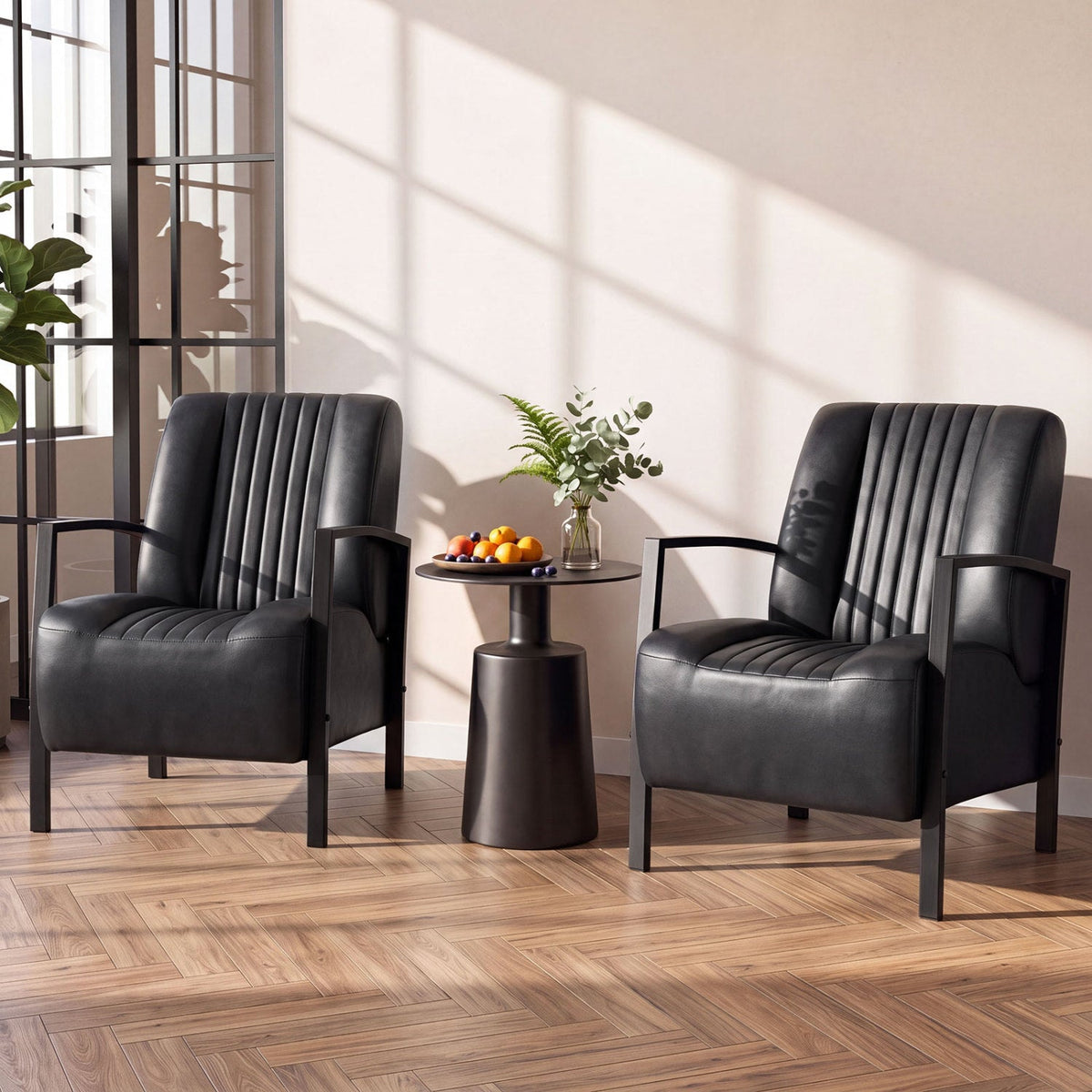 Upholstered Accent Chair with Padded Seat and Armrests 5