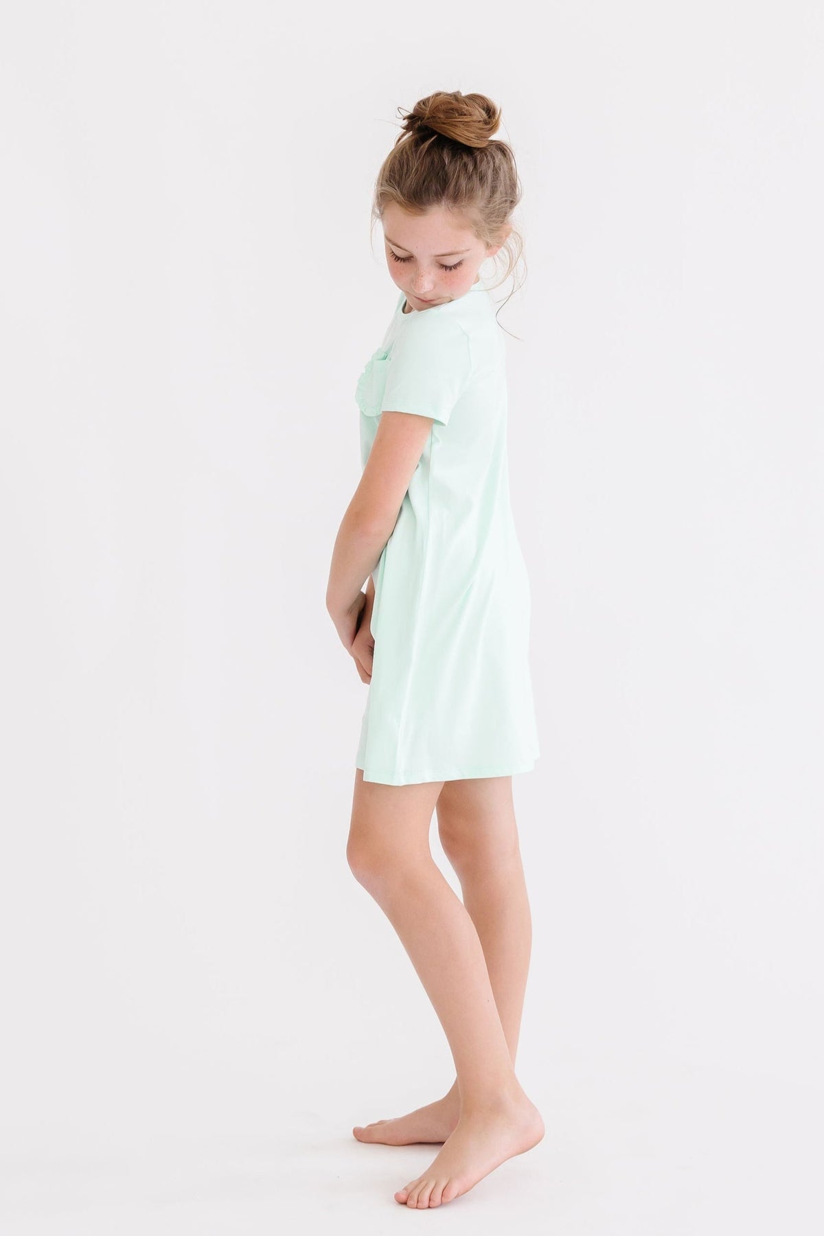 SALE Pastel Green T-Shirt Dress 5