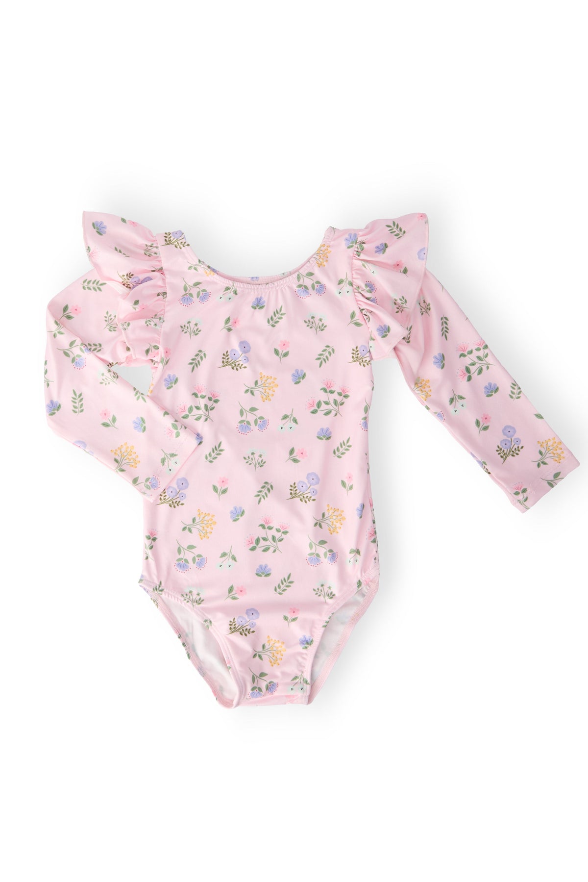 Pastel Petals L/S Flutter Sleeve Leotard 1