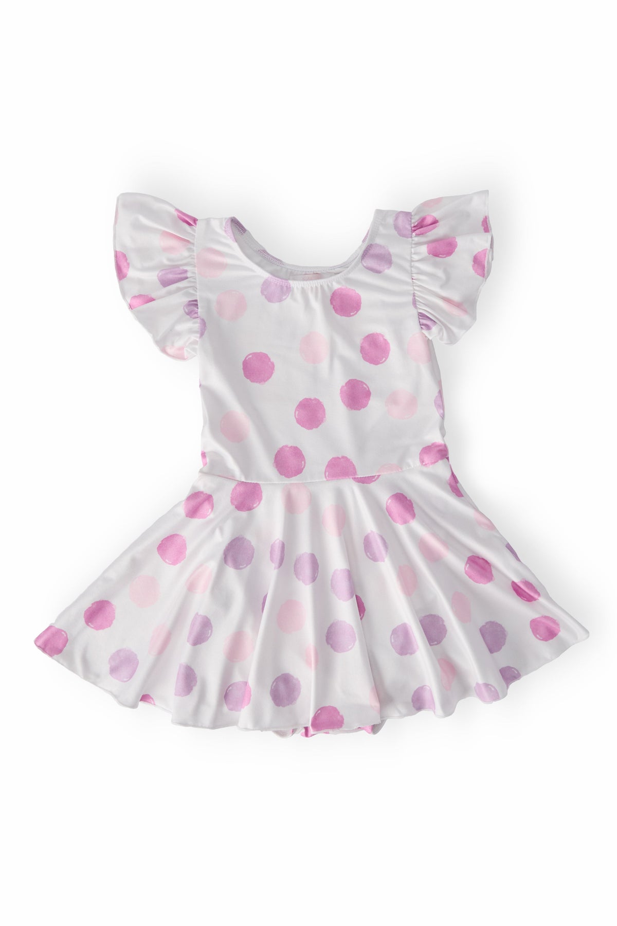 Pastel Polka Dot S/S Twirl Leotard 1