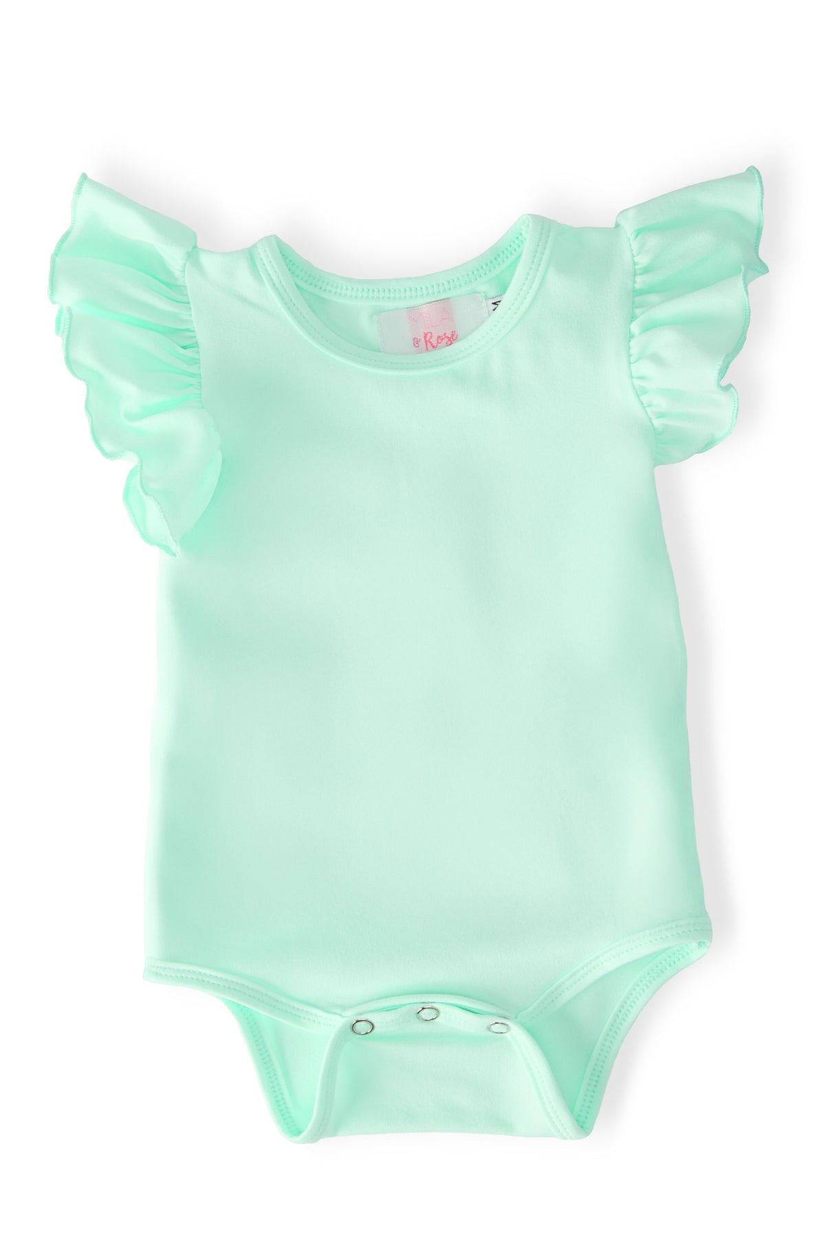 Pastel Green S/S Flutter Bodysuit 1