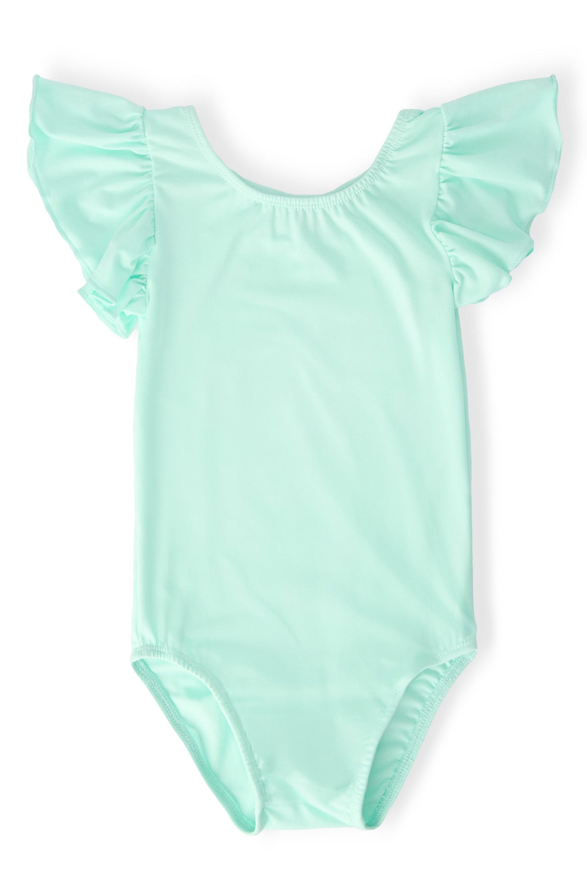 SALE Pastel Green S/S Flutter Sleeve Leotard 1